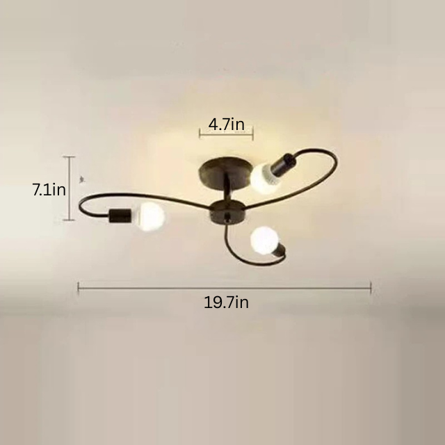 Modern Industrial Ceiling Lamp | L19.69-32.68 in | E27 Pendant Light | Retro Iron Chandelier | Brick by Brick