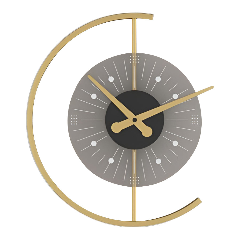 Wall Clock | Led Light | Silent Movement | Ambient Glow | Creative Modern Design