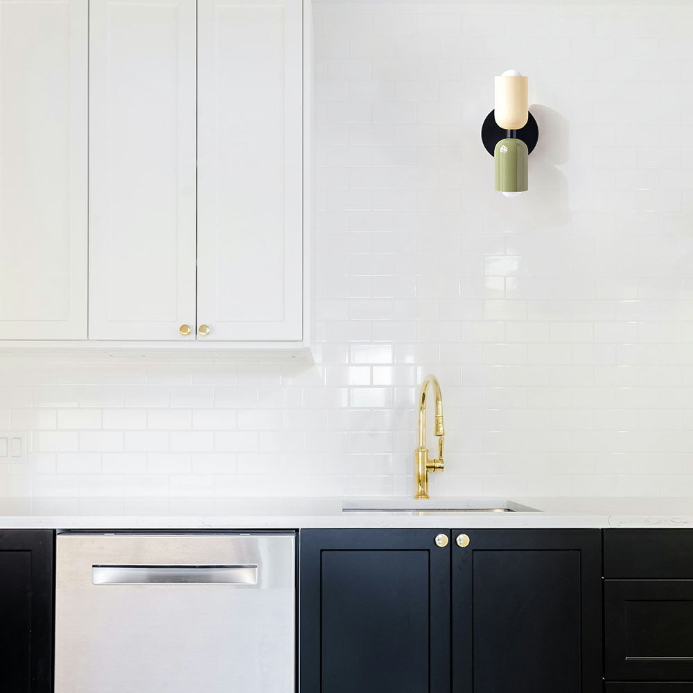 Double‑Head Wall Light | Utility Room | Unisex Glass | Dual‑Head Fixture | Brick by Brick