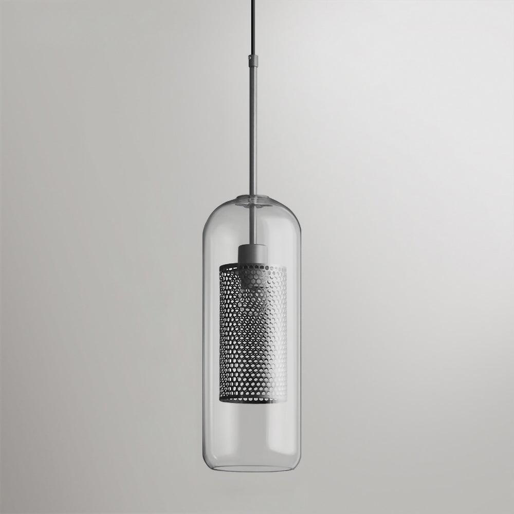 Elegant Glass Pendant Lamp | Gold or Silver | Adjustable Hanging Light | Contemporary Home Lighting | Brick by Brick