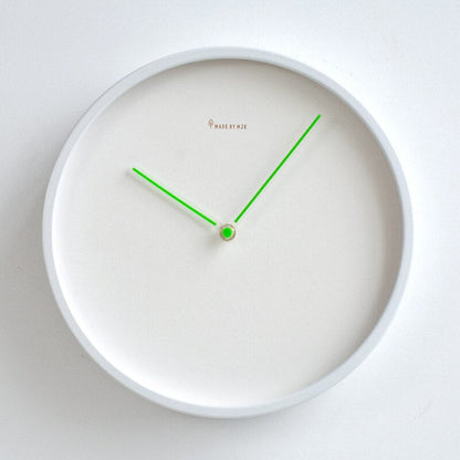 Minimalist Wall Clock | 9.8 in or 11.8 in | Nordic White Wood Design | Silent Modern Timepiece | Brick by Brick