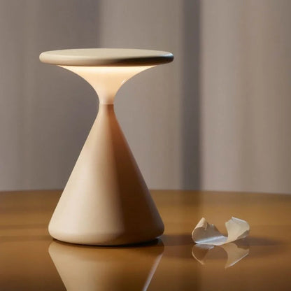 Rechargeable LED Table Lamp | 100h Runtime | Warm White Light | Minimalist & Touch-Dimmable
