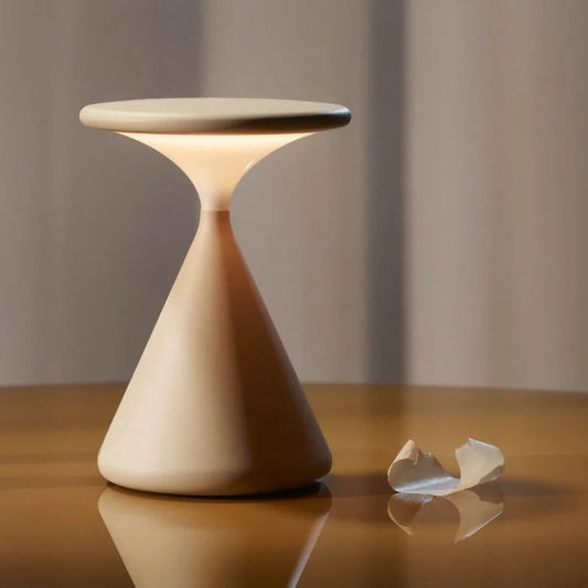 Rechargeable LED Table Lamp | 100h Runtime | Warm White Light | Minimalist & Touch-Dimmable