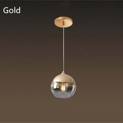 Modern Glass Globe Pendant Light | 5.9 - 15.8 in | Gradient Shade | Multiple Sizes & Finishes | LED | Brick by Brick