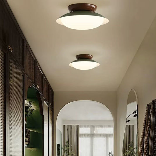 Vintage Flush Mount Ceiling Light | 5.5 x 9.8 x 3.9in | Metal & Acrylic | Adjustable Color | Indoor | Brick by Brick