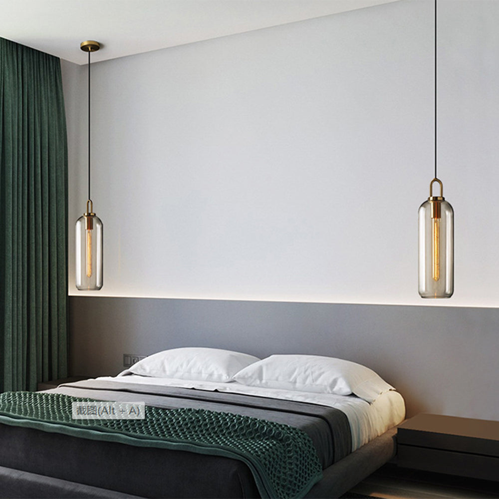 Clear Frosted Glass Pendant Light | 5.1 or 5.9 in | Dual Finish | E27 Bulb | Adjustable Cord | Brick by Brick