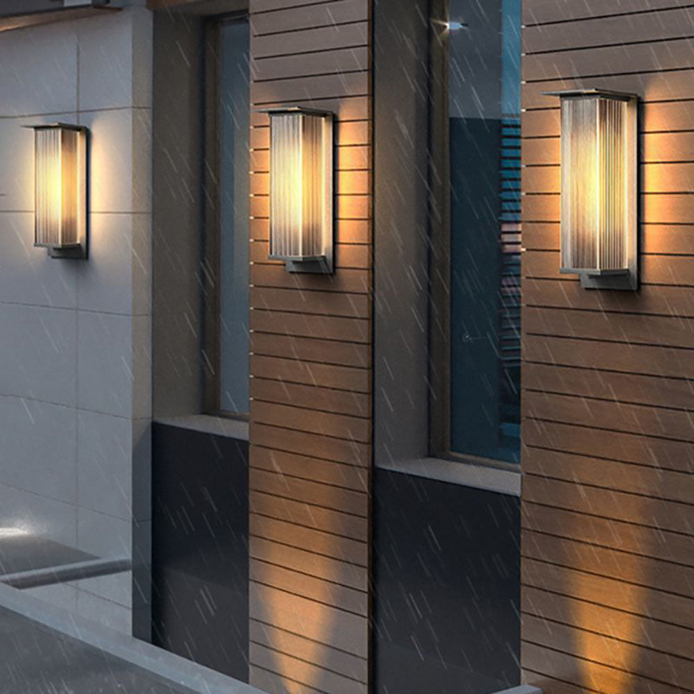 Outdoor LED Wall Light | 7.1"/14.2"/19.7" | Black Metal & Acrylic | IP54 Waterproof | Modern Design | Brick by Brick