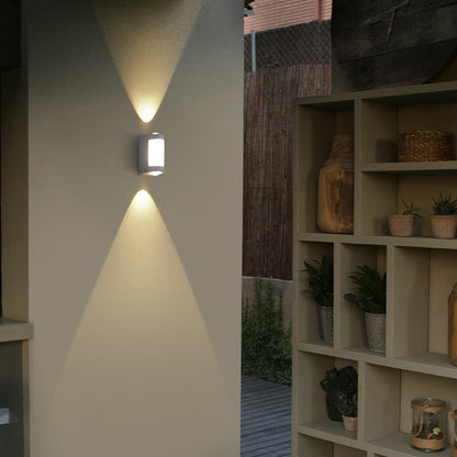 Orr Nordic Up-Down Outdoor Wall Lamp | 3.9″ × 1.97″ | Black or White | IP65 LED | Dual Direction | Brick by Brick