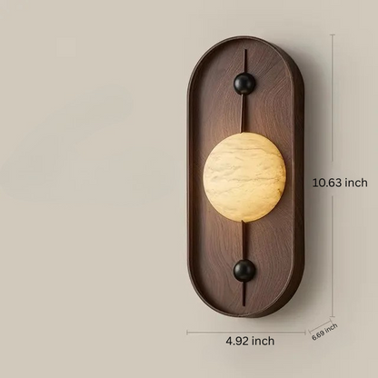 Modern Marble Wall Light |  4.92x6.69x10.63 in | Japanese Style LED Lamp | Up/Down Light | Brick by Brick