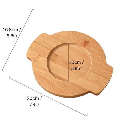 Japanese Handpainted Ramen Bowl Set | 40.5oz | Traditional Ceramic Bowl | Bamboo Lid & Wooden Tray | Brick by Brick