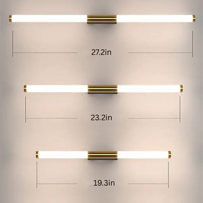Modern Bar Wall Light | L19.3 - L27.2 in | Gold Linear Design | Minimalist Metal | Brick by Brick