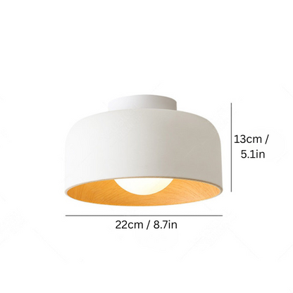 Minimalist Flush Mount Ceiling Light | D8.66 in × H5.12 in | Modern LED Fixture | Brick by Brick
