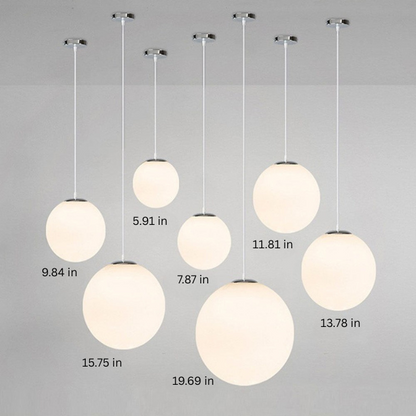 Glass Pendant Light |E27/E26 | Minimalist Single Head Design | Modern Indoor Lighting | Brick by Brick