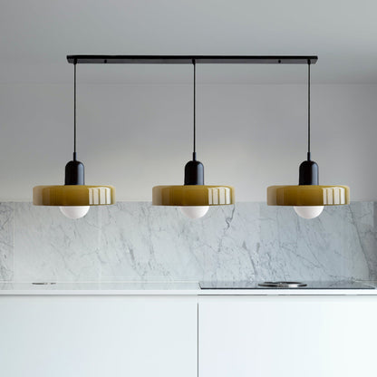 3-Light Glass Chandelier | 59.06 x 38.98 in | Contemporary Ceiling Fixture | Elegant Home Décor Lighting | Brick by Brick