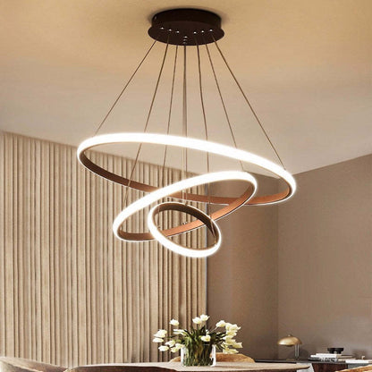 Modern Ring Pendant Light | 7.9 - 15.8 in | Metal & Silicon | Dimmable | Indoor | Brick by Brick