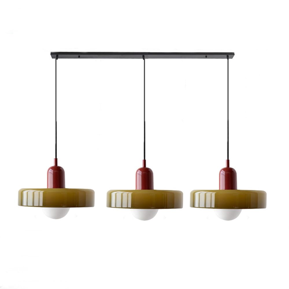 3-Light Glass Chandelier | 59.06 x 38.98 in | Contemporary Ceiling Fixture | Elegant Home Décor Lighting | Brick by Brick