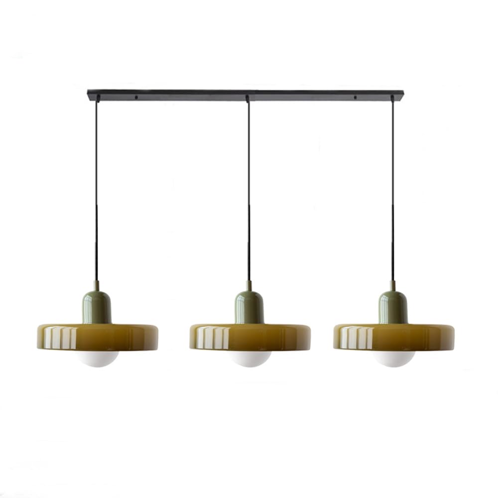 3-Light Glass Chandelier | 59.06 x 38.98 in | Contemporary Ceiling Fixture | Elegant Home Décor Lighting | Brick by Brick
