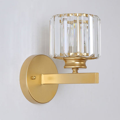 Crystal Hallway Wall Light | 5.9″×9.4″ | Iron‑Crystal Fixture | Hardwired | Brick by Brick