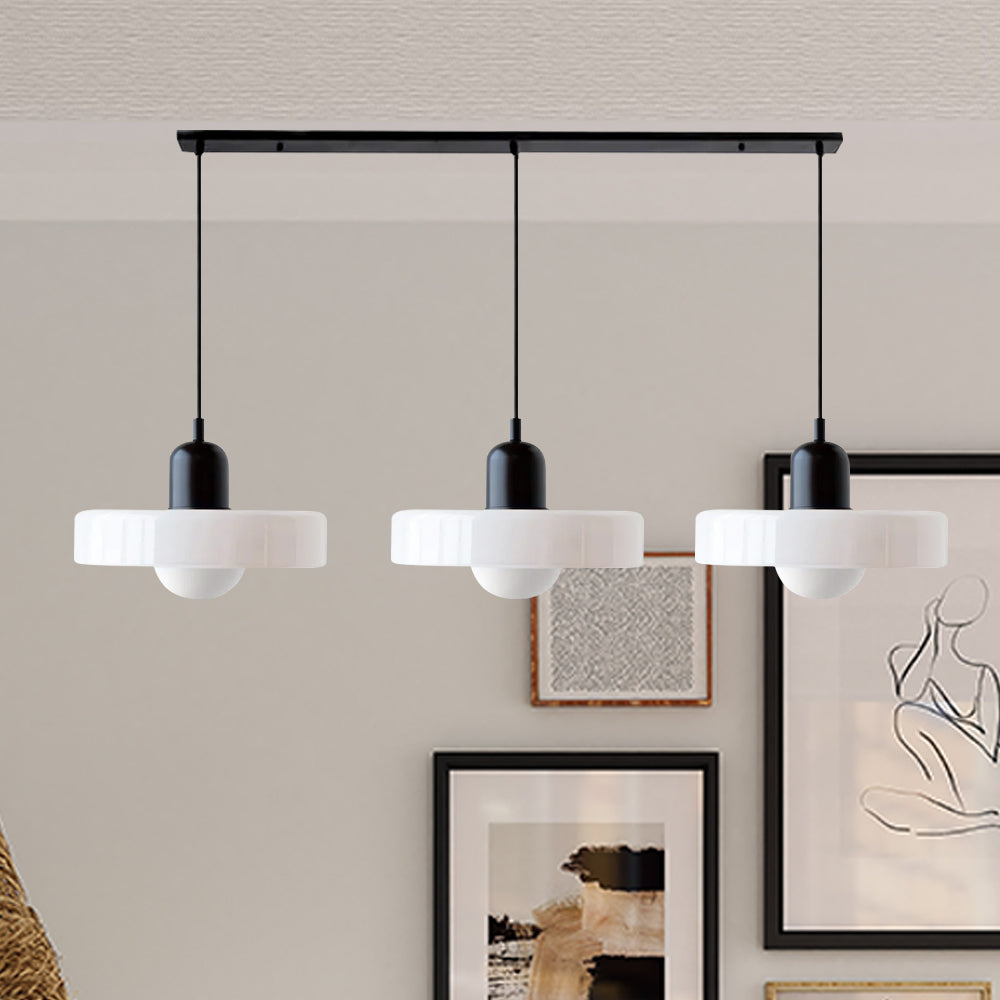 3-Light Glass Chandelier | 59.06 x 38.98 in | Contemporary Ceiling Fixture | Elegant Home Décor Lighting | Brick by Brick