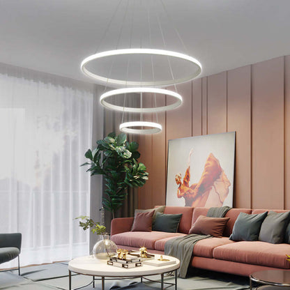 Modern Ring Pendant Light | 7.9 - 15.8 in | Metal & Silicon | Dimmable | Indoor | Brick by Brick