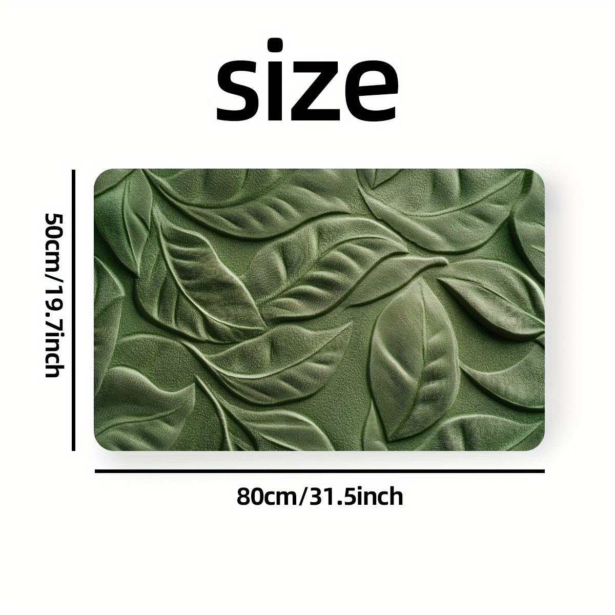Quick-Dry Bath Mat | Diatomaceous Earth Leaf Pattern | Non-Slip | Brick by Brick