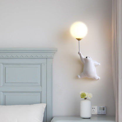 Bear Balloon Ceiling Light | 6.7 x 14.2 in | LED Kids Flush Mount | 3 Colors | Brick by Brick
