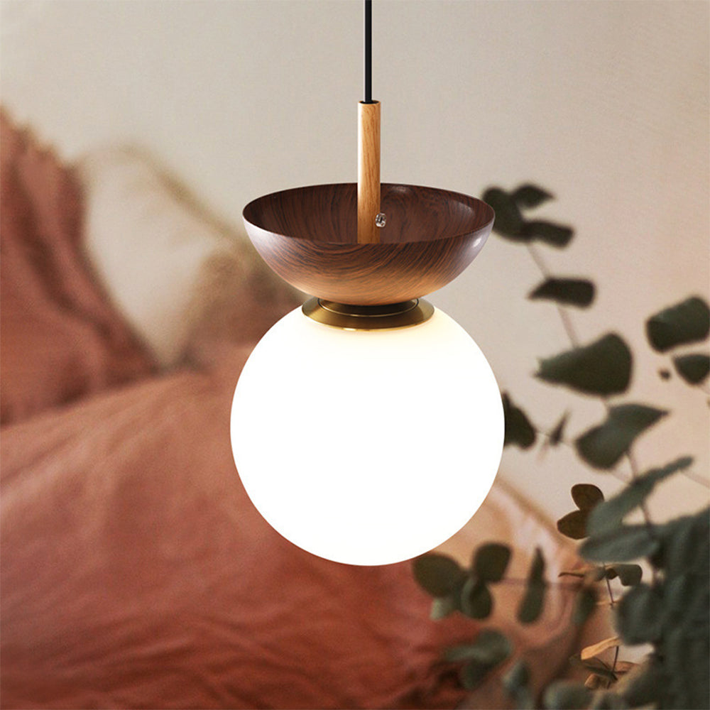 Decorative Glass Pendant Lamp | 6.29 x 10.62 in | Modern Hanging Light | Clear Glass Shade | Adjustable Cord | Brick by Brick