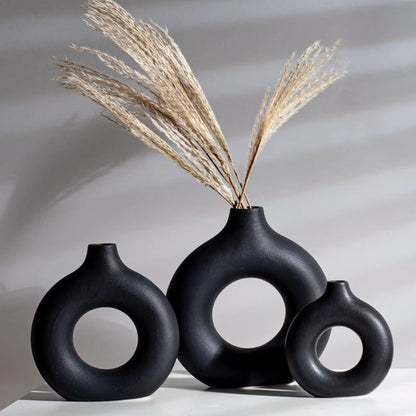 Minimalist Ceramic Vase | Nordic Matte Finish | Eco-Friendly | For Flowers