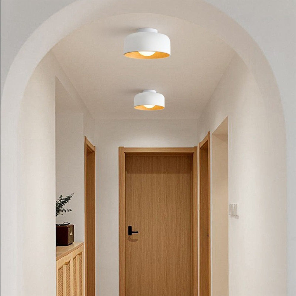 Minimalist Flush Mount Ceiling Light | D8.66 in × H5.12 in | Modern LED Fixture | Brick by Brick