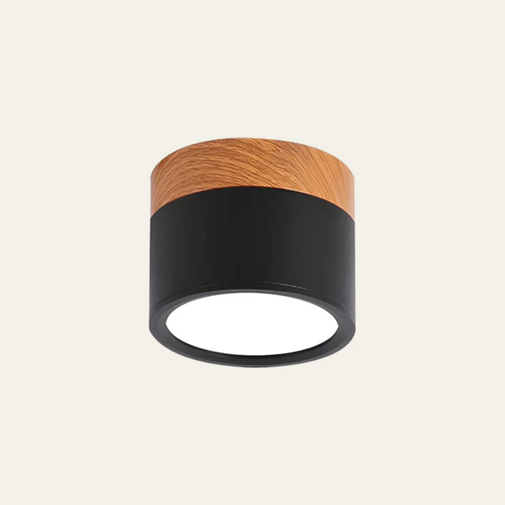 Cylinder Flush Ceiling Light | H2.36–2.75 in | Compact Modern LED Fixture| Sleek Aluminum | Brick by Brick