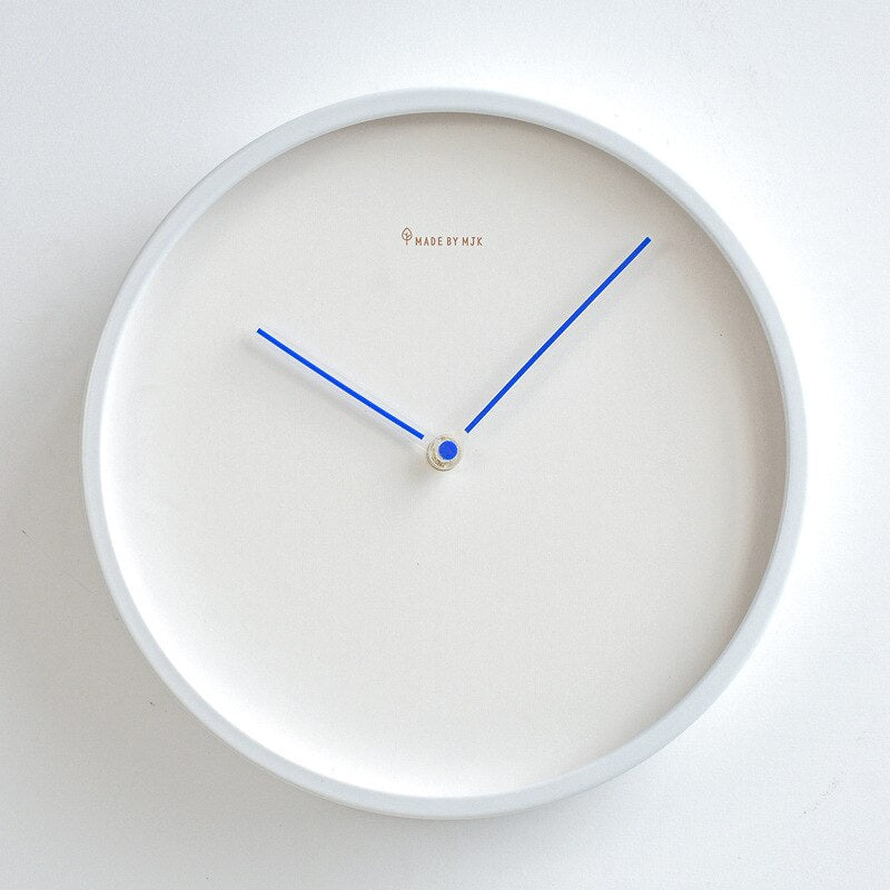 Minimalist Wall Clock | 9.8 in or 11.8 in | Nordic White Wood Design | Silent Modern Timepiece | Brick by Brick