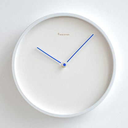 Minimalist Wall Clock | 9.8 in or 11.8 in | Nordic White Wood Design | Silent Modern Timepiece | Brick by Brick
