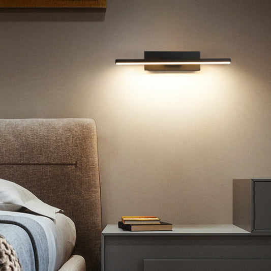 Modern Rotatable LED Wall Light | Black Metal | 12" Pivot Arm | Brick by Brick