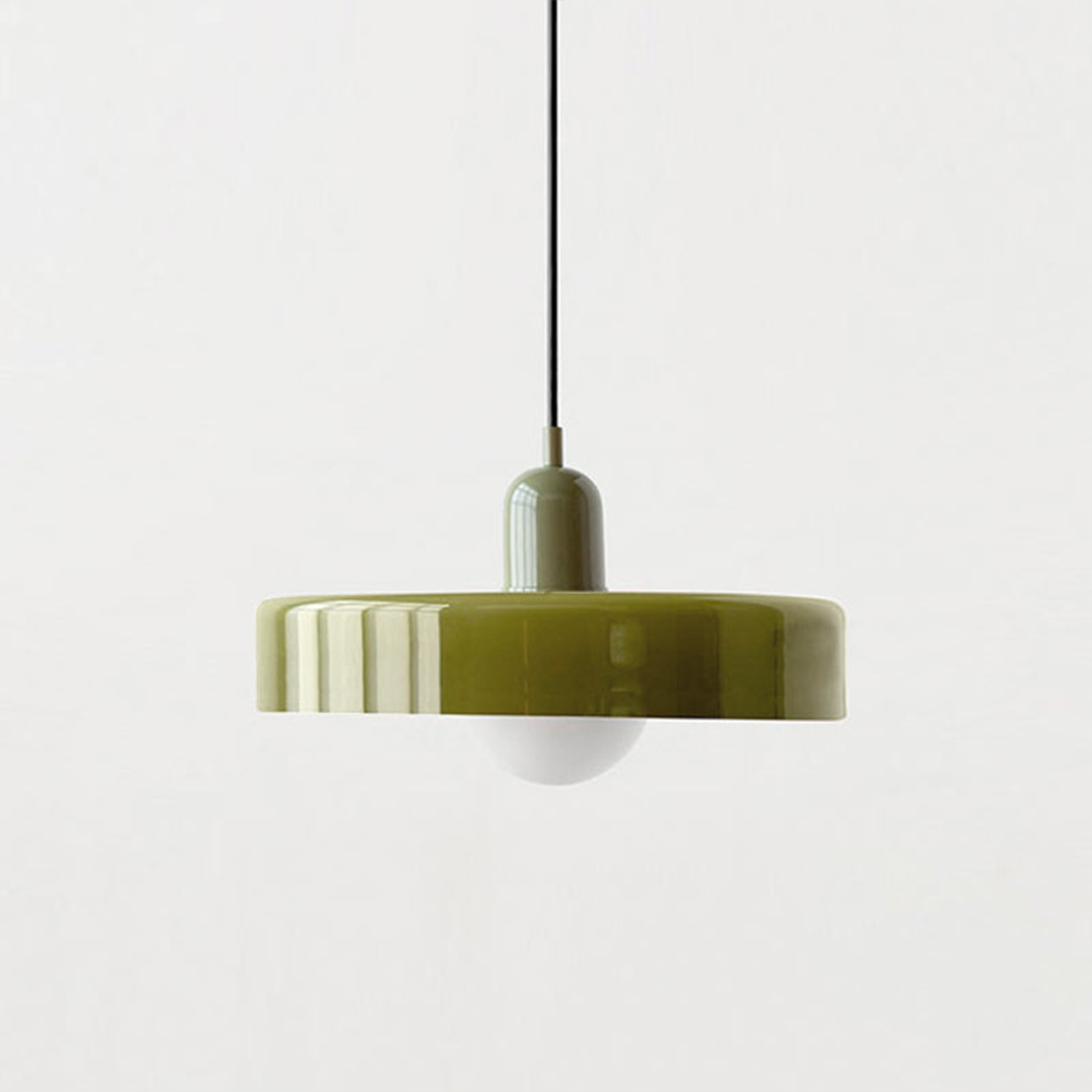 Modern Glass LED Pendant Light | H7.09"or H8.66" | Bauhaus-Inspired | Ceiling Fixture | Brick by Brick