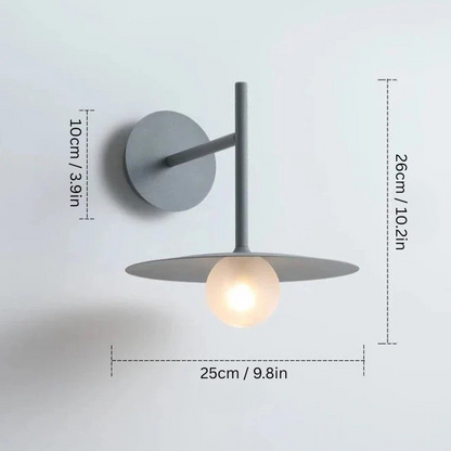 Modern Bedside Wall Light | H10.2 or H31.5 | Iron & Glass | LED Sconce | Bedroom Lighting | Brick by Brick