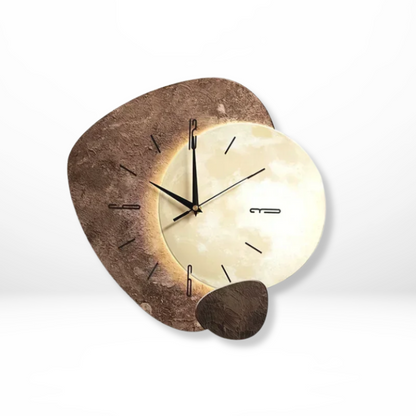 Silent Wooden Wall Clock - Sculptural - Natural Design-Home & Garden > Decor > Clocks > Wall Clocks-Brick by Brick London-D-Brick By Brick London