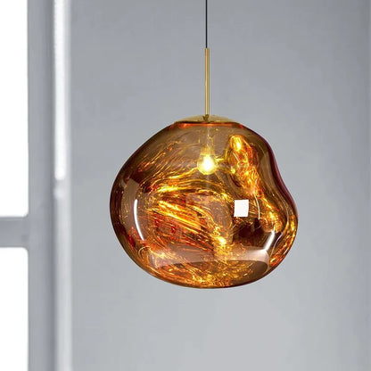 Glass Globe Pendant Light | 7.9 - 15.0 in | Glass Pendant | 4 Colors | Metal Frame | Brick by Brick