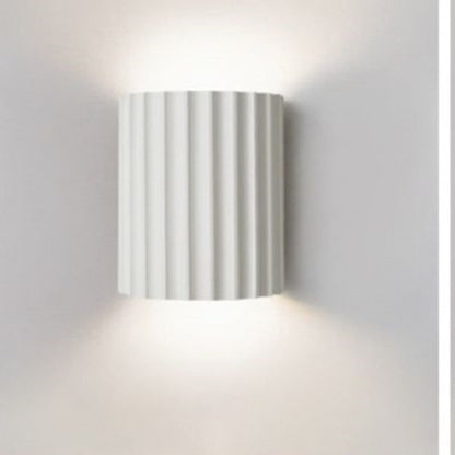 Semi-Cylindrical Resin Wall Light |  5.5 x 6.5 in | Orr Postmodern | White, Green, Orange, Grey, Dark Blue | Brick by Brick