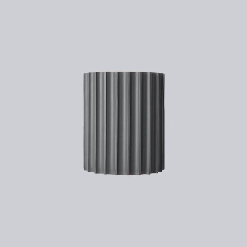 Semi-Cylindrical Resin Wall Light |  5.5 x 6.5 in | Orr Postmodern | White, Green, Orange, Grey, Dark Blue | Brick by Brick