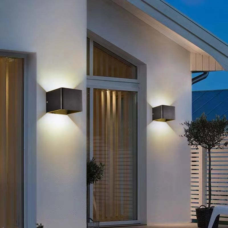 Adjustable Square LED Outdoor Wall Light | H3.9 in | Orr Style | 6-10W | Multiple Colour & Temp Options | Brick by Brick