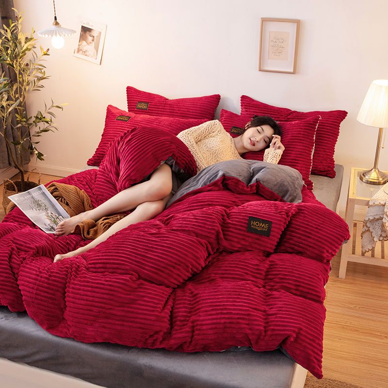 Soft Duvet Bed Sheet | Cozy Winter Bedding | Breathable Polyester Quilt Protector | Brick by Brick
