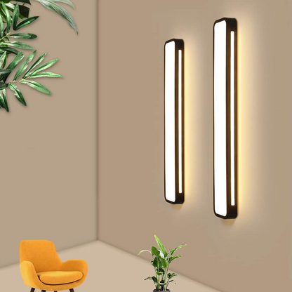 Modern Nordic LED Ceiling Light | 18.89–30.70 in | Minimalist Long Acrylic Fixture | Brick by Brick