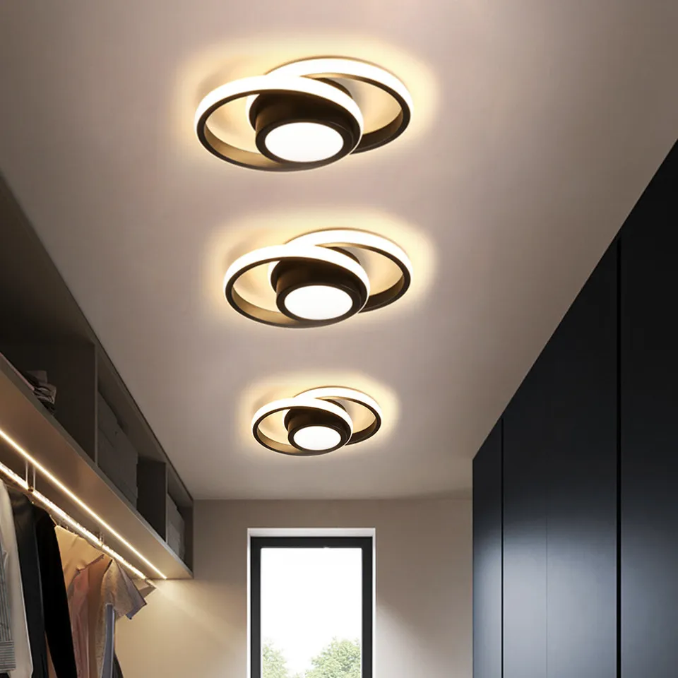 Double Ring LED Ceiling Lamp | 10.6in Diameter | Sleek Minimalist Design | Modern Home Accent | Brick by Brick