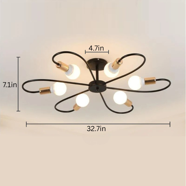 Modern Industrial Ceiling Lamp | L19.69-32.68 in | E27 Pendant Light | Retro Iron Chandelier | Brick by Brick