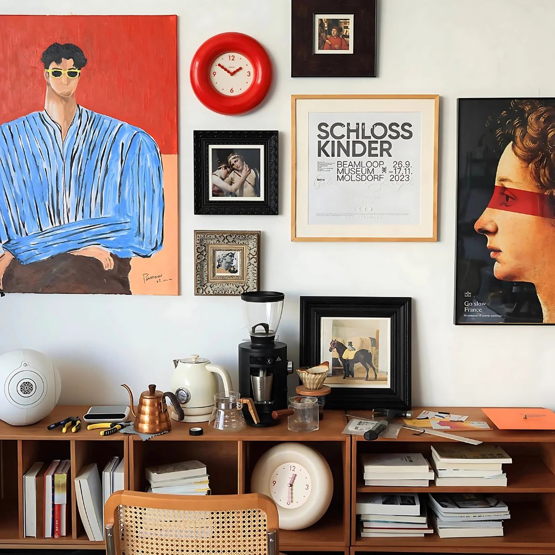 Bagel Wall Clock | 11.4 × 2 in | Silent Quartz Movement | Retro Modern Home Decor | Brick by Brick