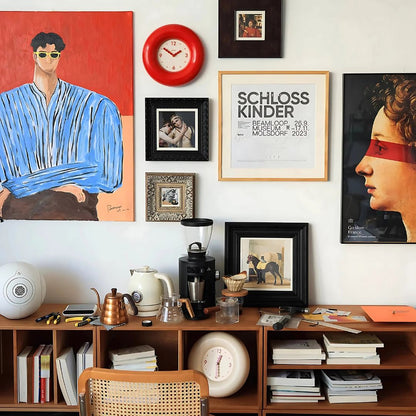 Bagel Wall Clock | 11.4 × 2 in | Silent Quartz Movement | Retro Modern Home Decor | Brick by Brick