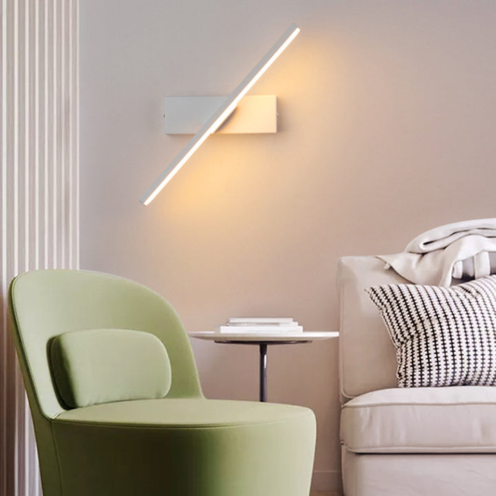 Modern Rotatable LED Wall Light | Black Metal | 12" Pivot Arm | Brick by Brick