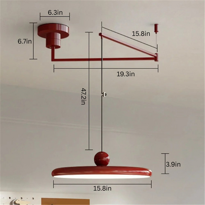 Nordic Rotatable Pendant Light | AC 90–260V | Modern Folding LED Chandelier | Adjustable Arm Ceiling Lamp | Brick by Brick