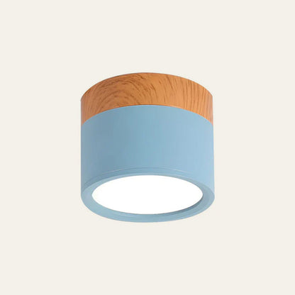 Cylinder Flush Ceiling Light | H2.36–2.75 in | Compact Modern LED Fixture| Sleek Aluminum | Brick by Brick