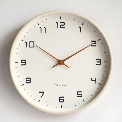 Silent Wooden Wall Clock | 10" or 12" | No-Tick Quartz Movement | Minimalist Nordic Design